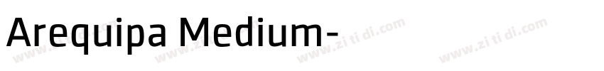 Arequipa Medium字体转换